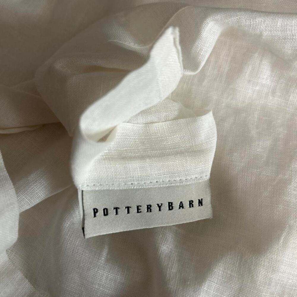 Pottery Barn Linen Cotton Blend Minimalist Quiet Luxury Set of 2